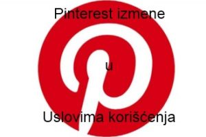 Pinterest izmene u Uslovima korišćenja