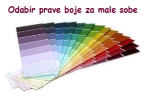Odabir prave boje za male sobe