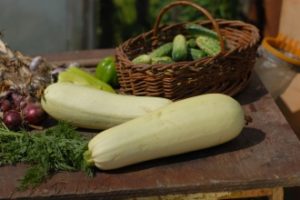 Letnja salata sa tikvicama i sirom