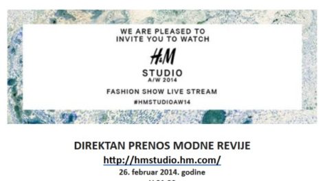 Direktan prenos HM revije na Nedelji mode u Parizu