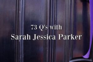 Video intervju sa Sarah Jessica Parker za Vogue